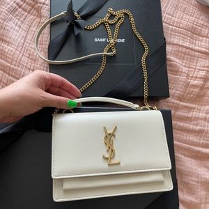 YSL SMALL SUNSET CHAIN BAG SMOOTH LEATHER